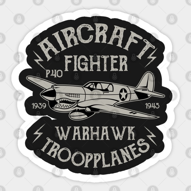 Aircraft fighter Sticker by PaunLiviu